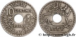 TUNESIEN - Französische Protektorate  10 Centimes AH 1337 1918 Paris