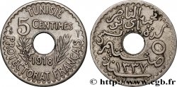 TUNESIEN - Französische Protektorate  5 Centimes AH 1337 1918 Paris