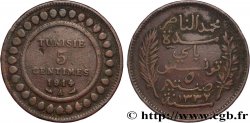 TUNISIA - French protectorate 5 Centimes AH1332 1914 Paris