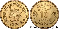 MARUECOS - PROTECTORADO FRANCÉS 10 Francs AH 1371 1952 Paris