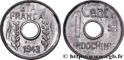 FRENCH INDOCHINA 1 Centième 1943 Hanoï