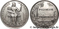 POLINESIA FRANCESE 5 Francs I.E.O.M. Polynésie Française 1986 Paris 