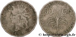 GUADALUPE Bon pour 50 Centimes 1903 