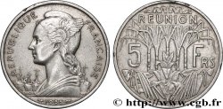 REUNION ISLAND 5 Francs 1955 Paris