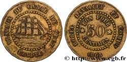 ÄGYPTEN - SUESKANAL 50 Centimes Borel Lavalley et Compagnie 1865 