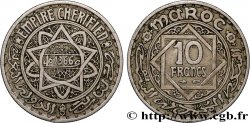 MARUECOS - PROTECTORADO FRANCÉS 10 Francs AH 1366 1947 Paris