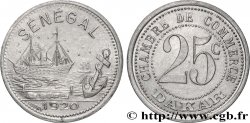 AFRIQUE FRANÇAISE - SÉNÉGAL 25 Centimes Chambre de Commerce Dakar 1920 