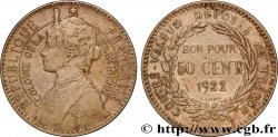 MARTINICA Bon pour 50 Centimes Colonie de la Martinique 1922 sans atelier 