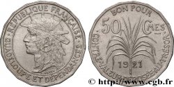 GUADELUPA Bon pour 50 Centimes 1921  