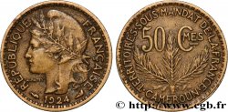 CAMEROON - FRENCH MANDATE TERRITORIES 50 Centimes 1924 Paris