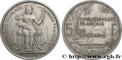 FRANZÖSISCHE POLYNESIA - Franzözische Ozeanien 5 Francs Établissements Français de l’Océanie 1952 Paris