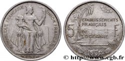 FRENCH POLYNESIA - Oceania Francesa 5 Francs Établissements Français de l’Océanie 1952 Paris