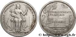 FRENCH POLYNESIA - French Oceania 2 Francs Union Française 1949 Paris