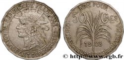 GUADELUPA Bon pour 50 Centimes indien caraïbe / canne à sucre 1903  