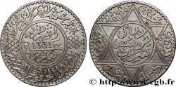 MARUECOS - PROTECTORADO FRANCÉS 10 Dirhams (1 Rial) Moulay Youssef I an 1331 1913 Paris