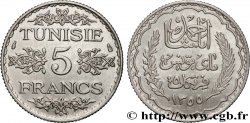 TUNEZ - Protectorado Frances 5 Francs AH 1355 1936 Paris