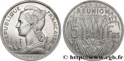 ÎLE DE LA RÉUNION 5 Francs Marianne / canne à sucre 1955 Paris