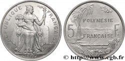 FRENCH POLYNESIA 5 Francs I.E.O.M. 1977 Paris