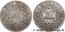 MAROCCO - PROTETTORATO FRANCESE 20 Francs AH 1347 1928 Paris 