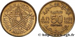 MAROCCO - PROTETTORATO FRANCESE 50 Centimes AH 1364 1945 Paris 