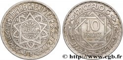 MARUECOS - PROTECTORADO FRANCÉS 10 Francs AH 1366 1947 Paris