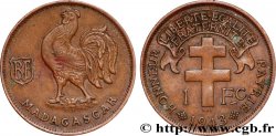 MADAGASCAR - Free French Forces 1 Franc 1943 Prétoria