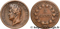 FRENCH COLONIES - Louis-Philippe for Guadeloupe 5 Centimes Louis Philippe Ier 1841 Paris - A