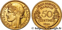 AFRIQUE OCCIDENTALE FRANÇAISE 50 Centimes Morlon 1944 Londres