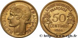 FRANZÖSISCHE WESTAFRIKA 50 Centimes Morlon 1944 Londres