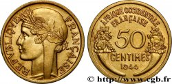 FRENCH WEST AFRICA 50 Centimes Morlon 1944 Londres