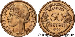 FRANZÖSISCHE WESTAFRIKA 50 Centimes Morlon 1944 Londres