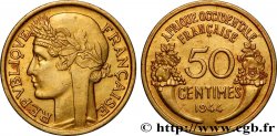 AFRIQUE OCCIDENTALE FRANÇAISE 50 Centimes Morlon 1944 Londres