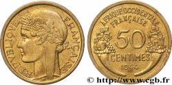 AFRICA OCCIDENTALE FRANCESA  50 Centimes Morlon 1944 Londres 