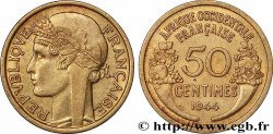 AFRICA FRANCESA DEL OESTE 50 Centimes Morlon 1944 Londres