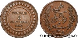 TUNISIA - FRENCH PROTECTORATE 5 Centimes AH 1308 1891 Paris