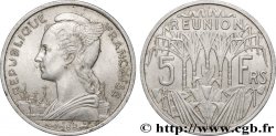 REUNION ISLAND 5 Francs 1955 Paris