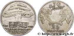 LEBANON - III REPUBLIC 25 Piastres Cèdre du Liban 1936 Paris