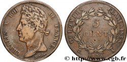 COLONIE FRANCESI - Carlo X, per Guyana e Senegal 5 Centimes Charles X 1825 Paris - A 