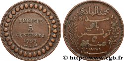 TUNISIE - PROTECTORAT FRANÇAIS 5 Centimes AH1321 1903 Paris