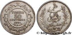 TUNISIA - French protectorate 50 Centimes AH 1308 1891 Paris