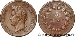 COLONIES FRANÇAISES - Louis-Philippe, pour les Îles Marquises 5 Centimes Louis Philippe Ier 1844 Paris - A