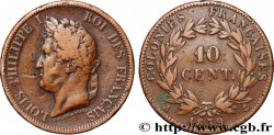 FRENCH COLONIES - Louis-Philippe for Guadeloupe 10 Centimes Louis-Philippe 1839 Paris