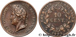 FRENCH COLONIES - Louis-Philippe, for Marquesas Islands 10 Centimes 1843 Paris