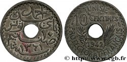 TUNISIA - FRENCH PROTECTORATE 10 Centimes AH 1361 1942 Paris