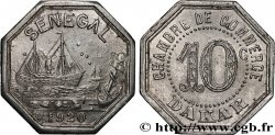 AFRIQUE FRANÇAISE - SÉNÉGAL 10 Centimes Chambre de Commerce de Dakar 1920 Dakar