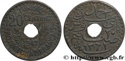 TUNISIA - French protectorate 20 Centimes 1942 Paris