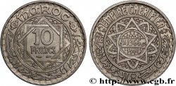 MOROCCO - FRENCH PROTECTORATE 10 Francs AH 1366 1947 Paris