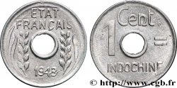 INDOCHINE FRANÇAISE 1 Centième 1943 Hanoï