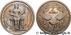 NOUVELLE CALÉDONIE Essai de 2 Francs 1949 Paris