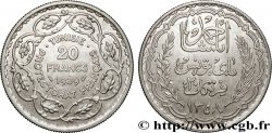 TUNISIA - FRENCH PROTECTORATE 20 Francs au nom du  Bey Ahmed an 1358 1939 Paris